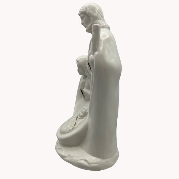 Holy Family Ceramic Nativity Scene Figurine One Piece Religious Jesus 10 inches - Picture 8 of 15